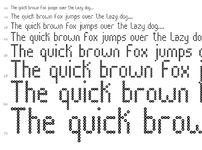 News Board TFB font waterfall